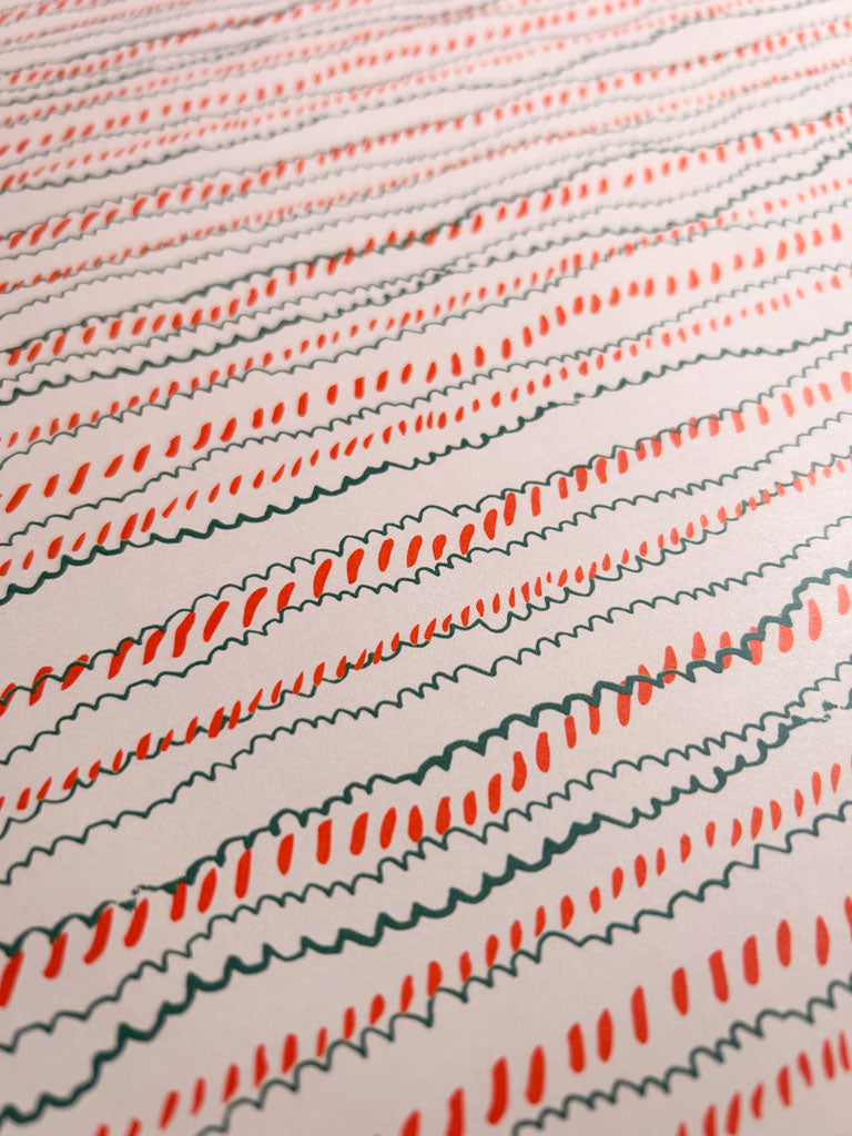 Scallop Stripe Wrapping Sheet