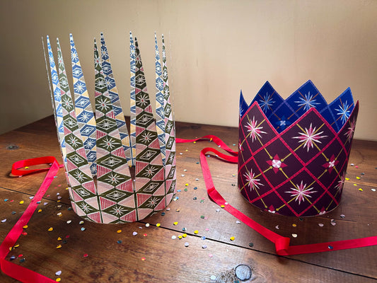 Make a Celebration Crown from Wrapping Paper