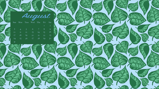 August 2025 Digital Computer Calendar