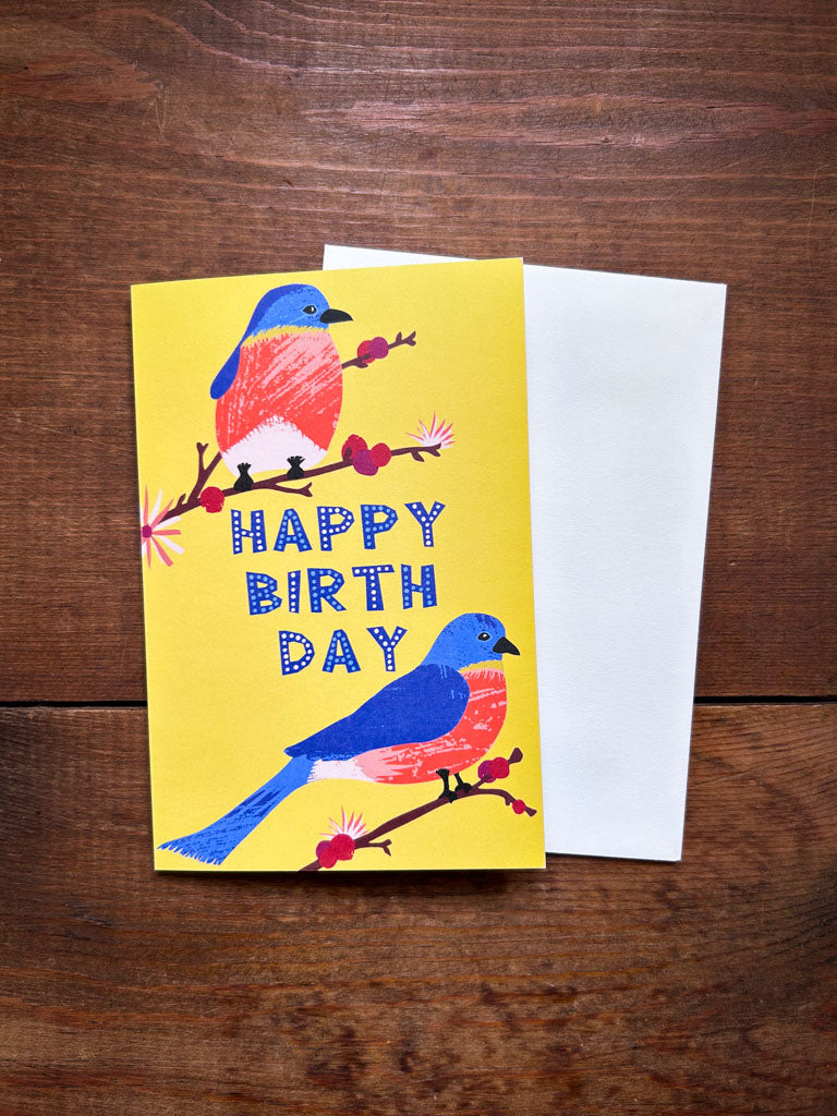 Bluebird Birthday Card