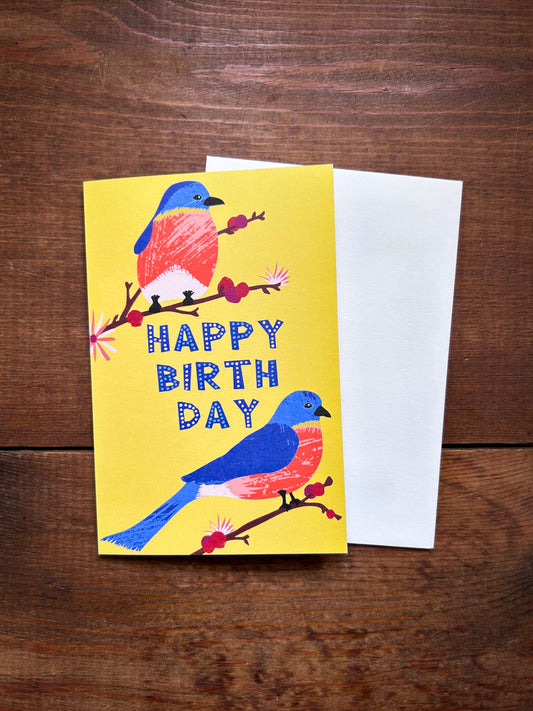 Bluebird Birthday Card