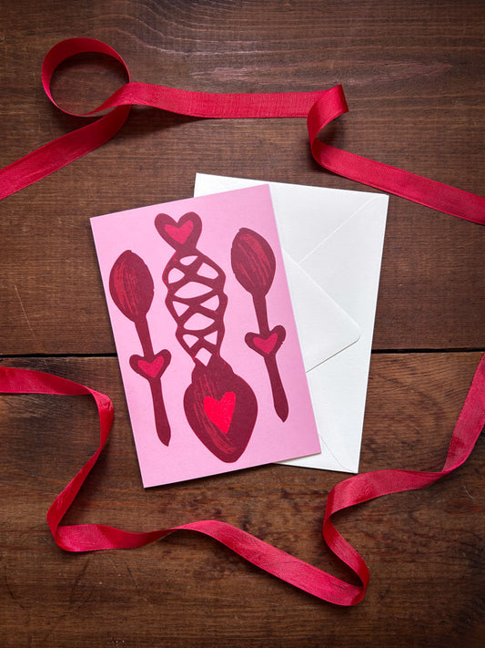 Love Spoons Card