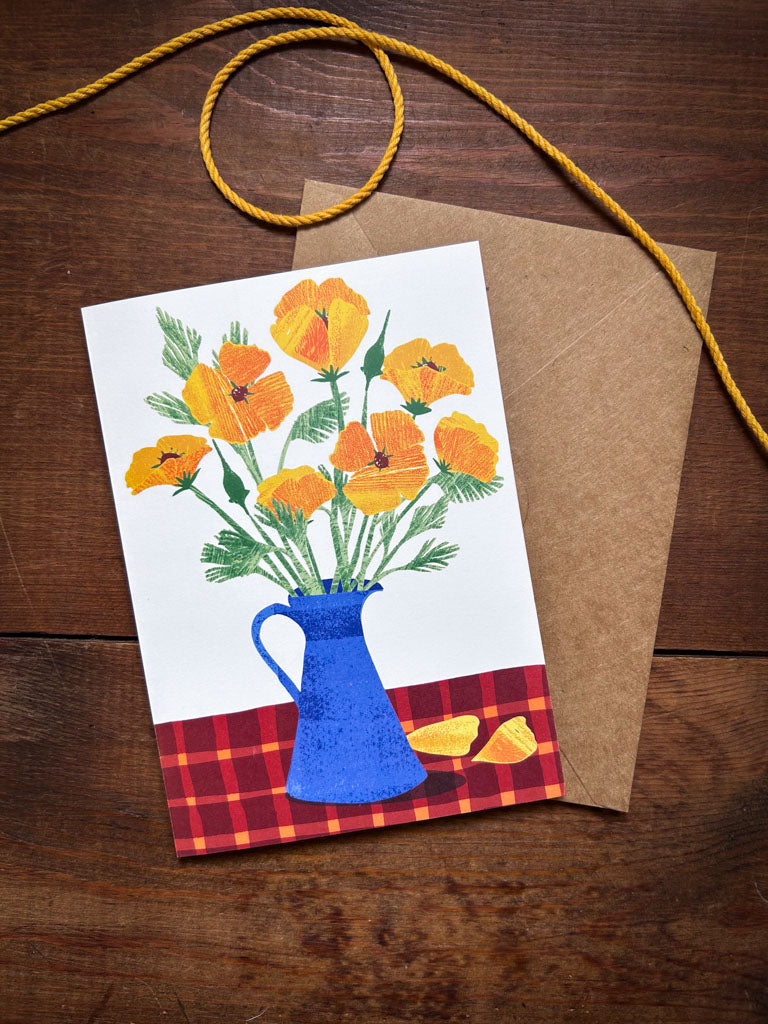 California Poppies Card