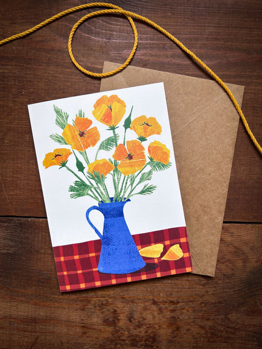 California Poppies Card