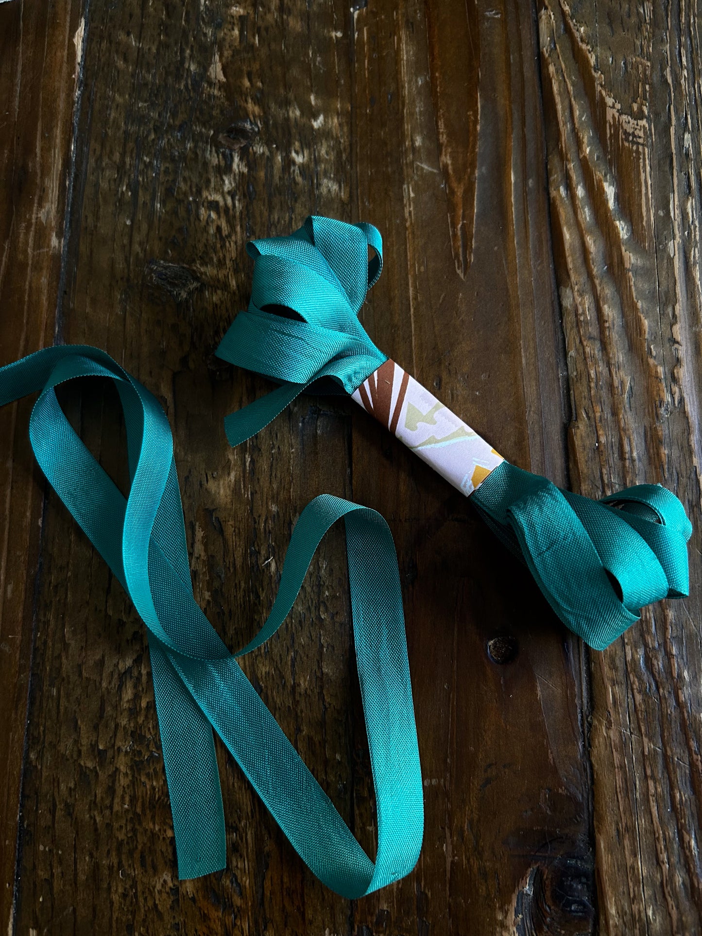 Vintage Style Ribbon- Green Glint