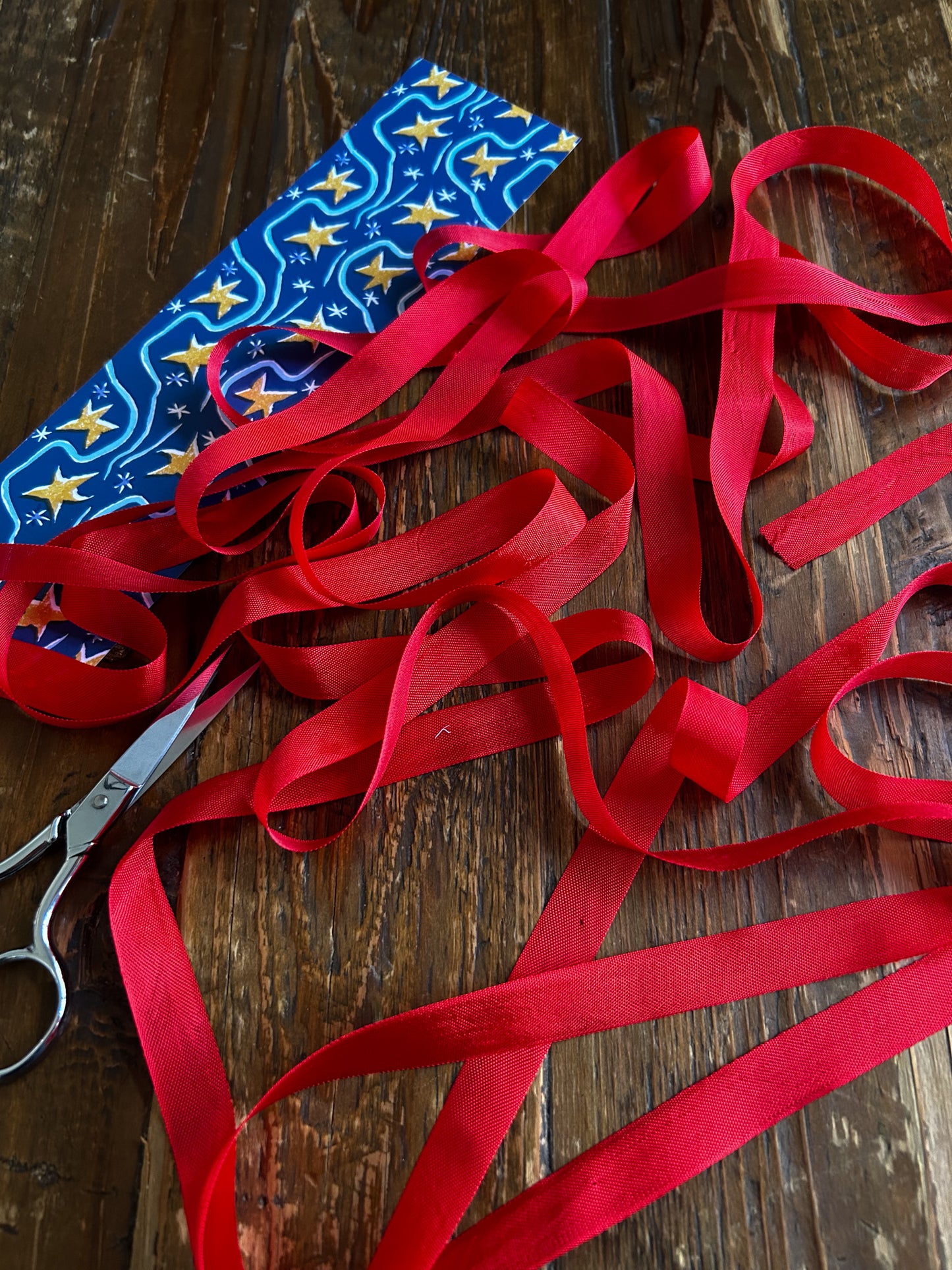 Vintage Style Ribbon- Festive Red