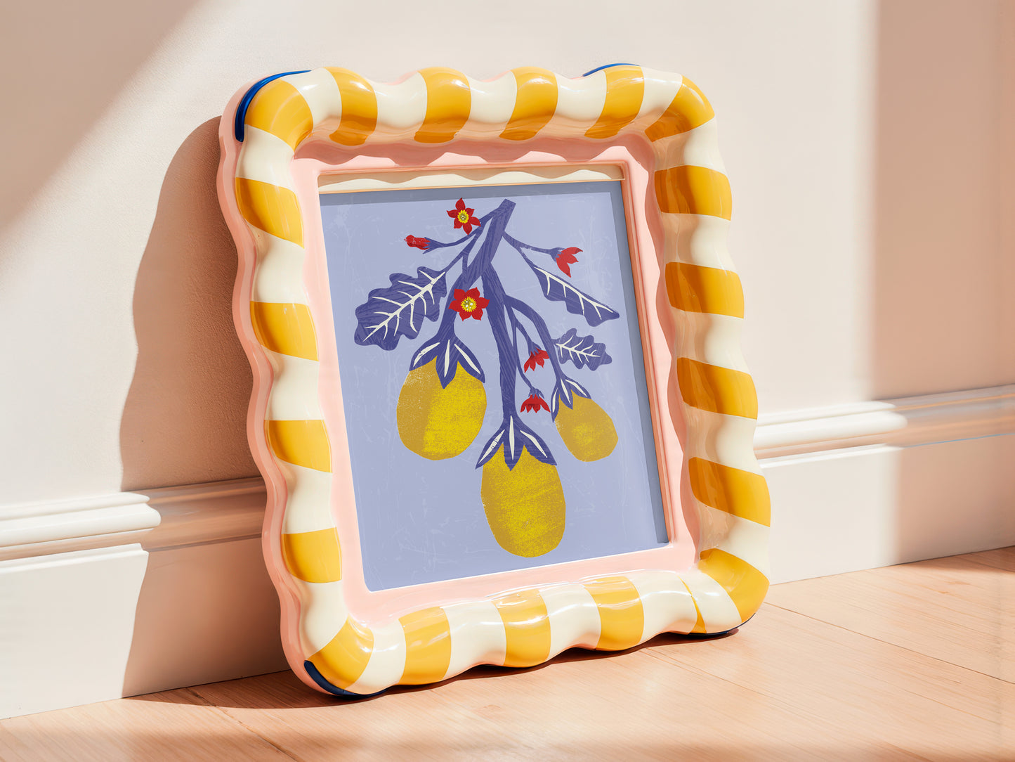 Yellow Aubergine Print